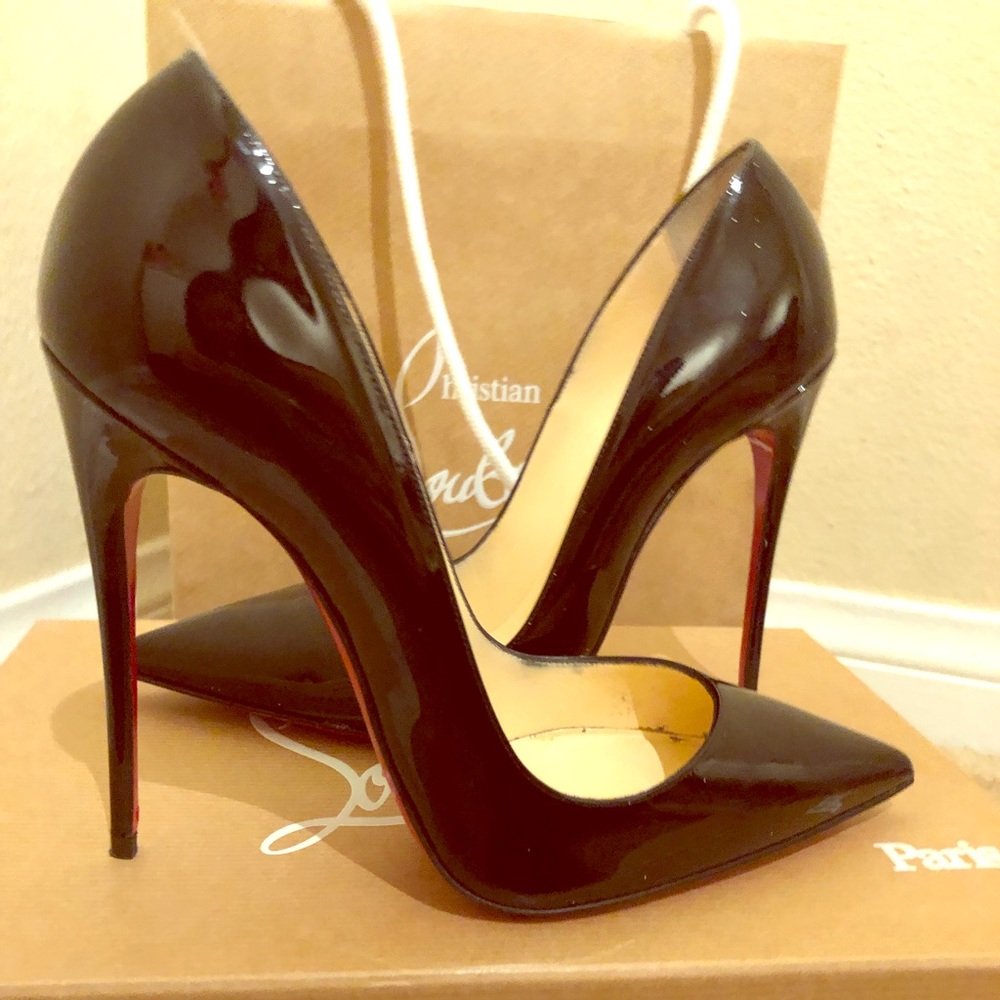Christian Louboutin So Kate black patent 120